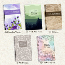 Book of Mormon, Come Follow Me Study Guide 2024 Scripture Study Journal, Blooming Violets Cover, LDS Study Guide, Gift, Printed Notebook