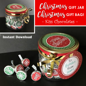 CHRISTMAS MASON JAR GIFT - PDF - Digital file -Instant Download-