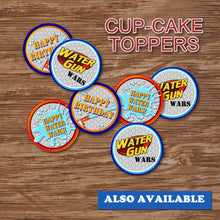 WATER GUN WARS-"PERSONALIZED" Water Bottle Wrappers – Digital file -Instant Download-