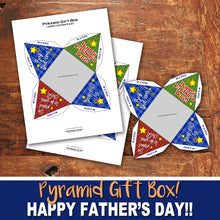FATHER'S DAY GIFT Pyramid BOX - DIY Gift for Dad! - Instant Download