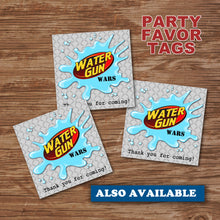 WATER GUN WARS-"PERSONALIZED" Water Bottle Wrappers – Digital file -Instant Download-