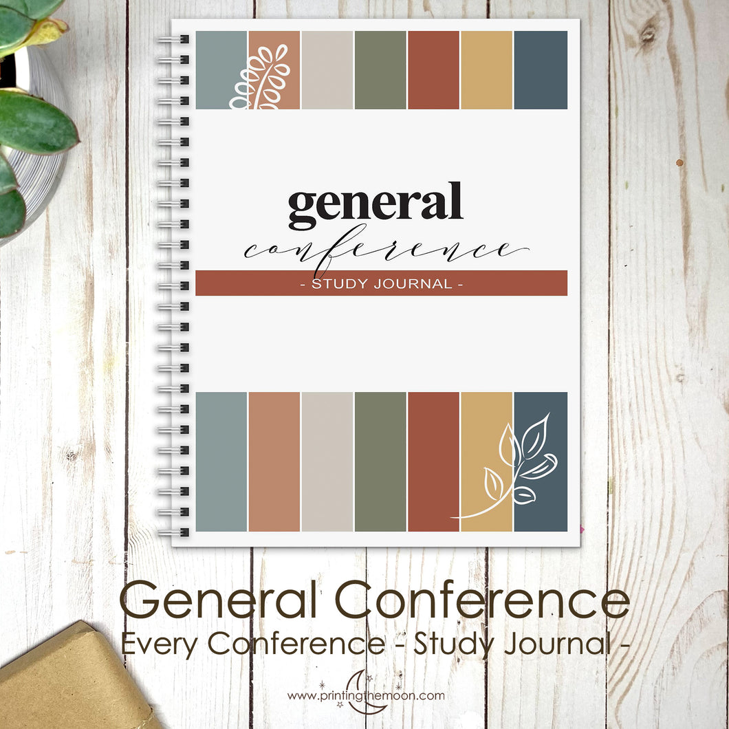 GENERAL CONFERENCE Journal, General Conference Notebook and Study Guide, General Conference Packet - Digital File- PDF