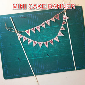 HAPPY THANKSGIVING MINI CAKE BANNER – Digital file -Instant Download-
