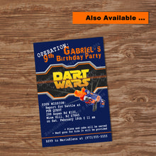 DART GUN WARS - Thank you Card - Collection #2 - Dart Gun Wars party – Digital file