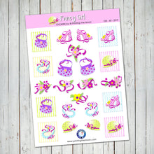 GIRLS ACCESSORIES STICKER SHEET - Scrapbook and Planner Sticker Set - Stickers
