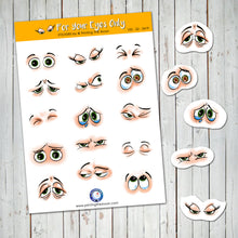 EXPRESSIVE EYES STICKER SHEET - Scrapbook and Planner Sticker Set - Stickers