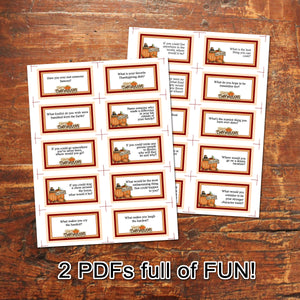 THANKSGIVING CARD GAME -Dinner table game- PDF file - Instant Download