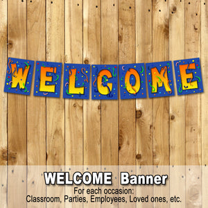 WELCOME BANNER – Digital file,  Office, Classroom, Airport - Instant Download-