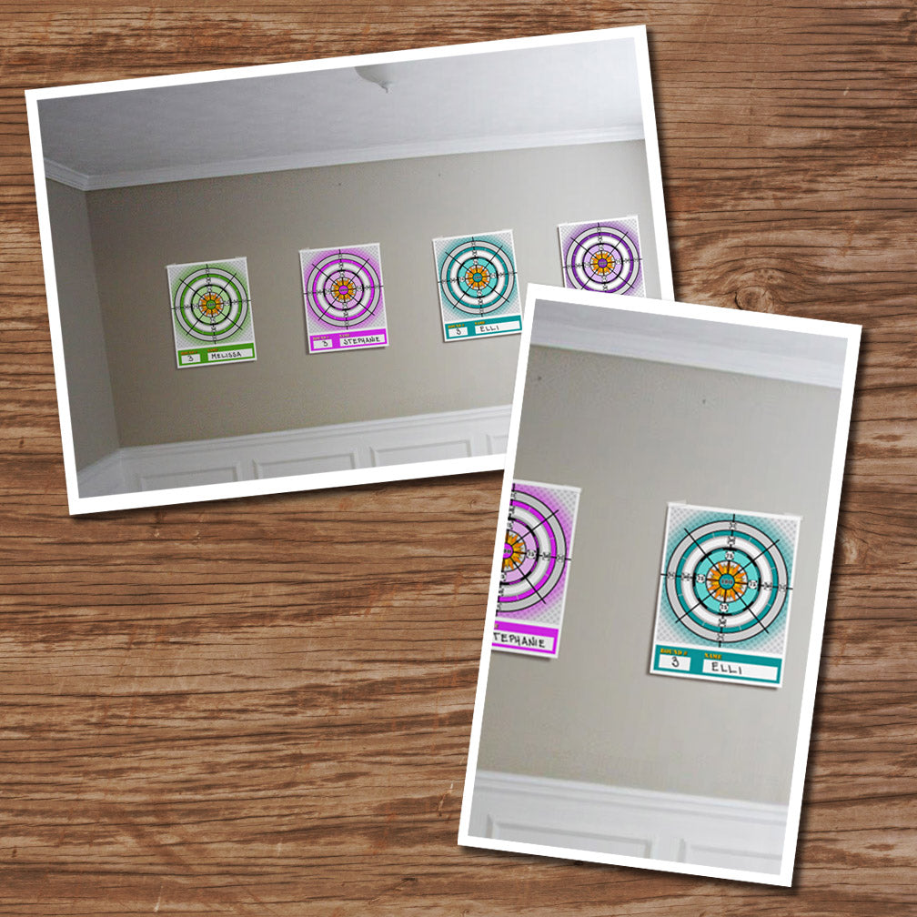 SHOOTING TARGETS - Multiple Pages – Colorful Target, Digital file -Ins ...