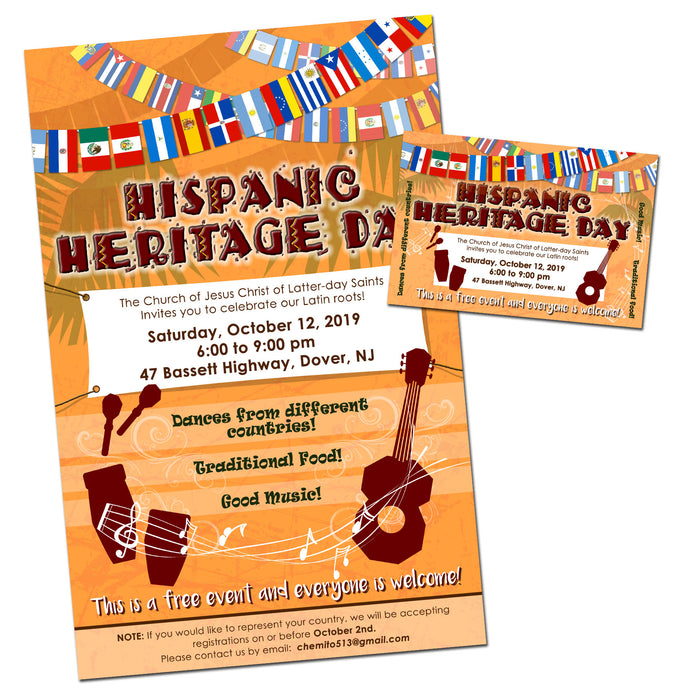 EVENT FLYERS & POSTCARDS - Hispanic Heritage Day