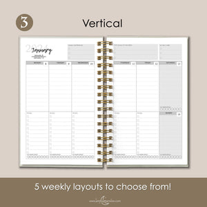 PAPER MOON™ 2024 PLANNER AGENDA - DELUXE SET -