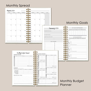 PAPER MOON™ 2024 PLANNER AGENDA - DELUXE SET -