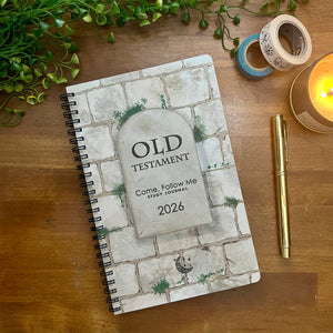 OLD TESTAMENT, Come Follow Me 2026, Study Guide, Scripture Study Journal, Old Wall Cover, LDS Printed Notebook