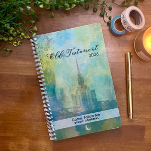 OLD TESTAMENT, Come Follow Me 2026, Study Guide, Scripture Study Journal, Temple Cover, LDS Printed Notebook