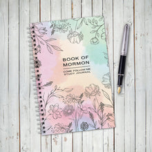 Book of Mormon, Come Follow Me Study Guide 2024 Scripture Study Journal, Soft Watercolor Cover, LDS Study Guide, Gift, Printed Notebook