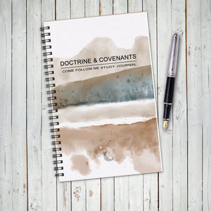 Doctrine And Covenants, Come Follow Me 2025, Study Guide, Scripture Study Journal, Watercolor Path Cover, LDS Study Guide, Gift, Printed Notebook