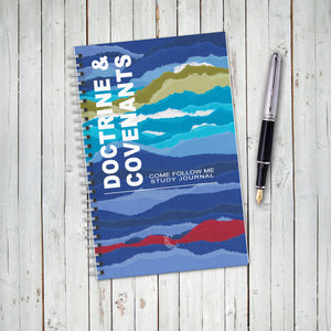 Doctrine And Covenants, Come Follow Me 2025, Study Guide, Scripture Study Journal, Blue Waves Cover, LDS Study Guide, Gift, Printed Notebook