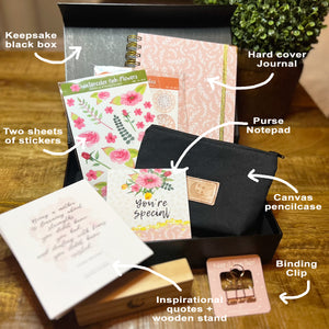 Mother’s Day Gift Box Set, Stationery Gift Set for mom, Journal gift box set, Talks Journal-Mother's Day Journal Gift Box Set