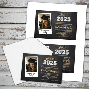 2025 GRADUATION INVITATION CARD - Announcement - Digital file - Print it Yourself
