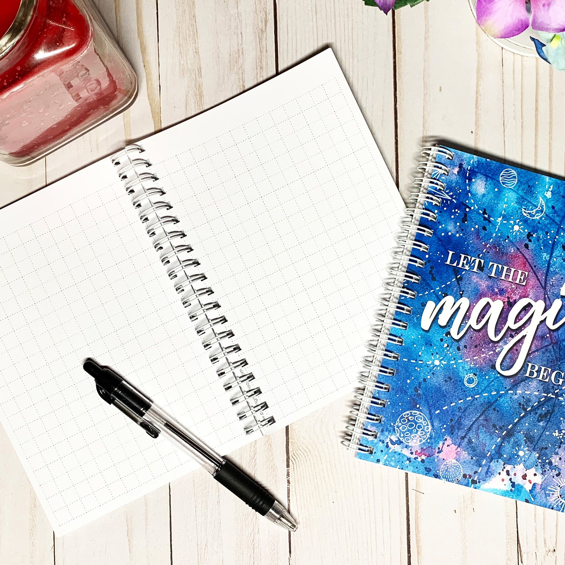 MAGIC NOTEBOOK Journal - Graph paper - Let the Magic Begin! - 5 x 7 in ...