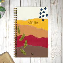 2022-23 PLANNER AGENDA EARTH Artwork #3, A5 Planner, 12 Month Weekly Layout Planner, Choose your starting month, Stickers & Bookmark