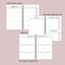2022-23 PLANNER AGENDA EARTH Artwork #2, A5 Planner, 12 Month Weekly Layout Planner, Choose your starting month, Stickers & Bookmark
