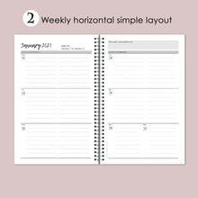 2022-23 PLANNER AGENDA EARTH Artwork #3, A5 Planner, 12 Month Weekly Layout Planner, Choose your starting month, Stickers & Bookmark