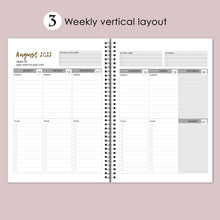 2022-23 PLANNER AGENDA FANTASY WORLD Artwork, A5 Planner, 12 Month Weekly Layout Planner, Choose your starting month, Stickers & Bookmark
