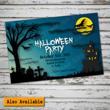 HALLOWEEN - Cupcake Toppers – Cemetery Night Party -Digital file -Instant Download-