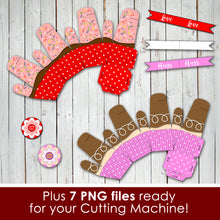 VALENTINE'S DAY CUPCAKE CANDY BOX - PDF and PNG files - Instant Download