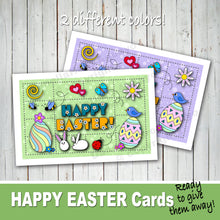 HAPPY EASTER Cards - PDF file - Instant Download