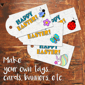 HAPPY EASTER -EASTER CUTIES ClipArt - PNG and JPEG files - Instant Download -