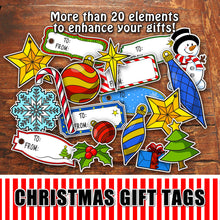 CHRISTMAS GIFT TAGS - PDF - Digital file -Instant Download-