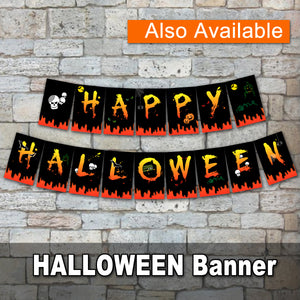HALLOWEEN - Water Bottle Wrappers – Halloween Skeleton Party -Digital file -Instant Download-