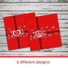 VALENTINE'S DAY Chocolate Bar Wrapper - PDF file - Instant Download
