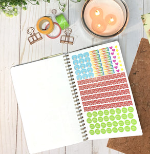 2022-23 PLANNER AGENDA TEAL Roses Artwork, A5 Planner, 12 Month Weekly Layout Planner, Choose your starting month, Stickers & Bookmark