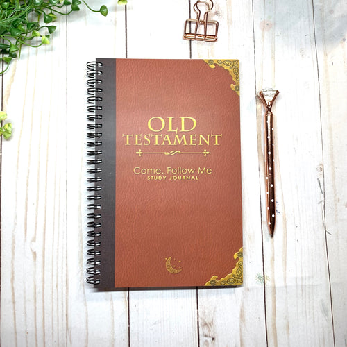Come, Follow Me 2022 OLD TESTAMENT STUDY JOURNAL - Scripture Study Journal -Printed Notebook - LDS Study Guide-Classic Style