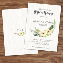 WEDDING INVITATION - WATERCOLOR FLOWERS - Printed Wedding Cards