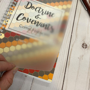Come, Follow Me 2021 DOCTRINE & COVENANTS STUDY JOURNAL - Scripture Study Journal -Printed Notebook -Honeycomb - LDS Study Guide