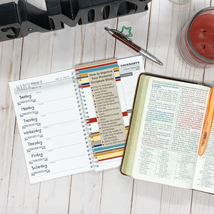 Come, Follow Me 2021 DOCTRINE & COVENANTS STUDY JOURNAL - Scripture Study Journal -Printed Notebook - LDS Study Guide-Warm Lines cover
