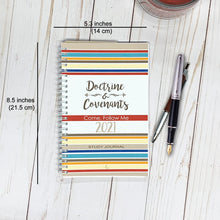 Come, Follow Me 2021 DOCTRINE & COVENANTS STUDY JOURNAL - Scripture Study Journal -Printed Notebook - LDS Study Guide-Warm Lines cover