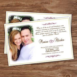 WEDDING  INVITATIONS – Collection #1 - Digital file