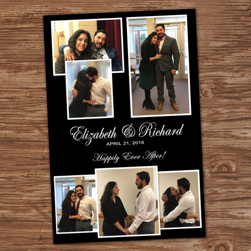 WEDDING WELCOME POSTER - Multi Pictures - Different sizes - Digital file