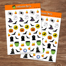 HALLOWEEN FUN SPOTS STICKER SHEET - Scrapbook and Planner Sticker Set - Stickers