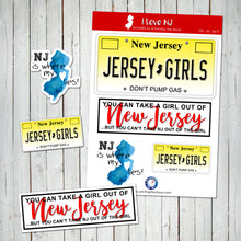 NEW JERSEY GIRLS STICKER SHEET - Scrapbook and Planner Sticker Set - Stickers