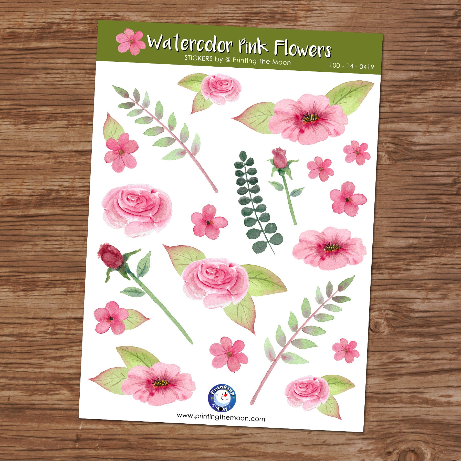 Flower Stickers, Spring Sticker Sheet, Flowers Sticker Sheet, Planner  Sticker Sheet, Journal Stickers, Scrapbook Stickers, Spring Stickers