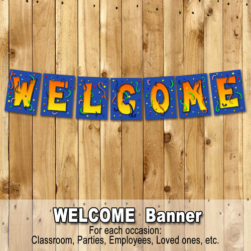 WELCOME BANNER – Digital file,  Office, Classroom, Airport - Instant Download-