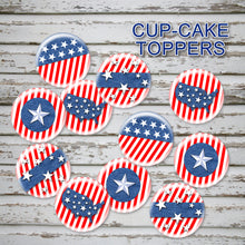 MEMORIAL DAY Cupcake Toppers -AMERICA the BEAUTIFUL- Collection #1 - PDF file - Instant Download