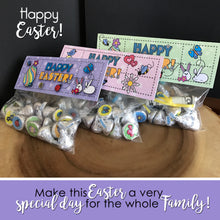 HAPPY EASTER Favor Bags - Chocolate Kiss Bag - PDF file - Instant Download -