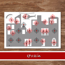 SHOOTING SNIPER TARGET- Multiple Bullseye – Shooting Target, Digital file -Instant Download-